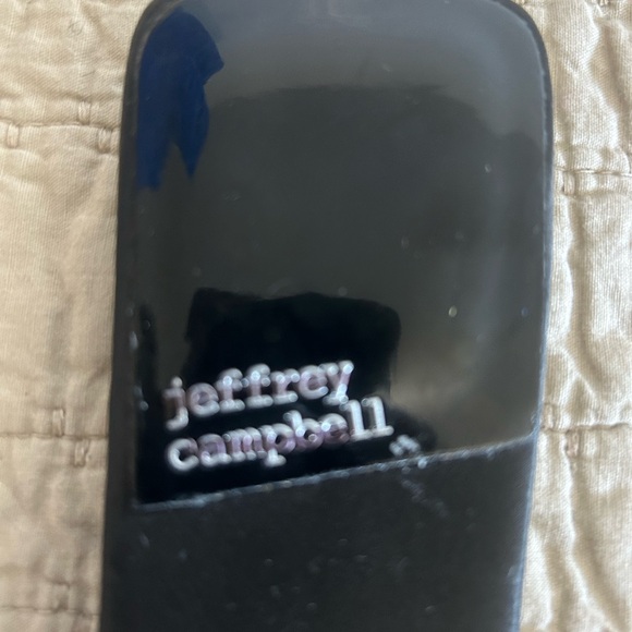 Jeffrey Campbell Sit Pretty Flats Black Embellished Rhinestone Bow NWOB Size 9 - Picture 4 of 7